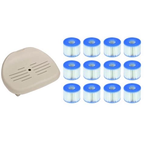 Intex Removable Slip Resistant Seat For Inflatable Pure Spa Hot Tub Filters Piece Qfc
