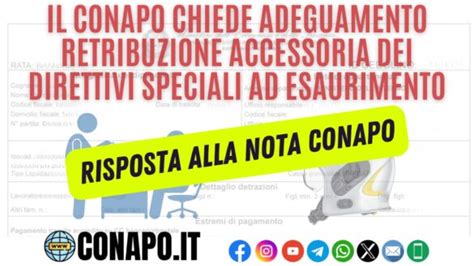 La Risposta Alla Nota Conapo Sulla Tetribuzione Accessoria Del