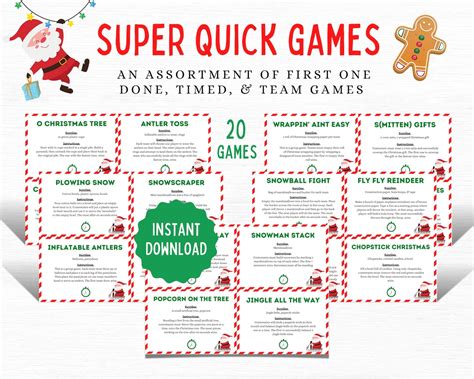 Christmas Party Games Christmas Games Fun Christmas Game - Etsy