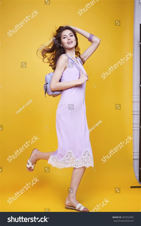 Beautiful Glamour Sexy Woman Dark Brunette Stock Photo Shutterstock