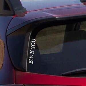 Love You F You Decal Vulgar Car Decal Love You Fuck You Bumper Sticker Bipolar Decal Love