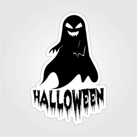 Premium Vector | Beautiful ghost stickers spooky and cute decals for halloween