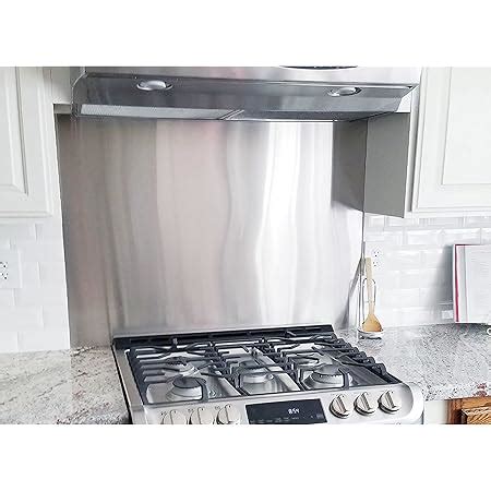 Amazon By Stainless Steel Stove Backsplash Splatter Guard