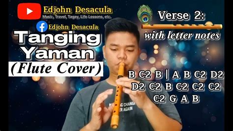 Tanging Yaman Flute Cover With Letter Notes Original Composition