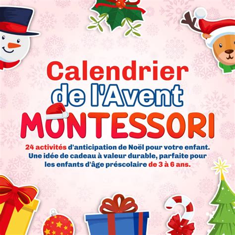 Calendrier de l Avent Montessori 24 Activités d Attente de Noël pour