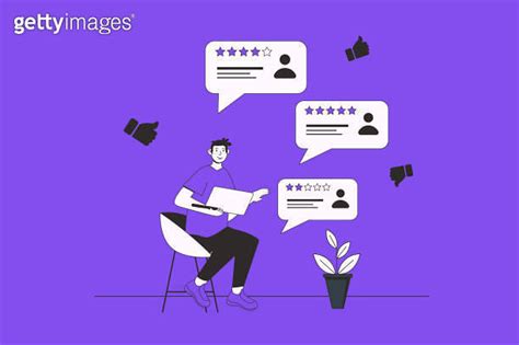 Feedback Web Concept With Character Scene In Flat Design People