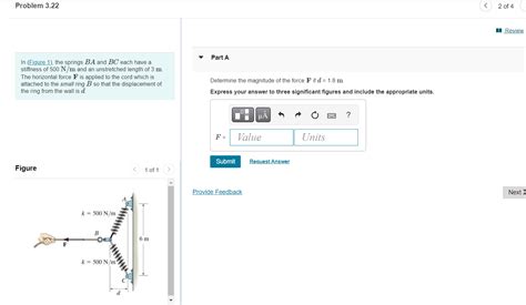 Solved Problem In Figure The Springs Ba And B