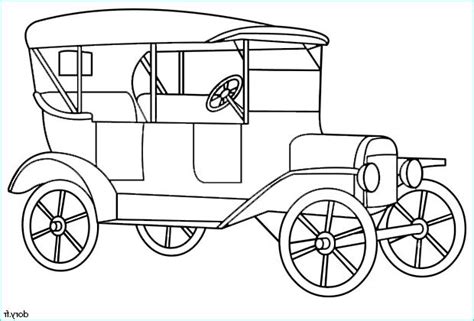 Impressionnant De Coloriage Voiture Ancienne Photos Coloriage