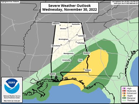 Clearing, Cooler Weather Today : The Alabama Weather Blog