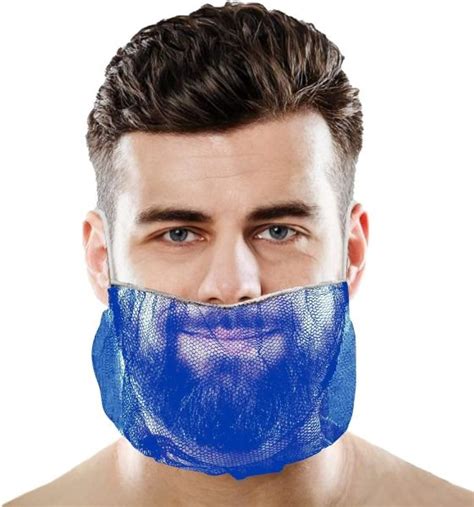 Dropship Beard Nets For Men Food Service Pack Blue Beard Hair