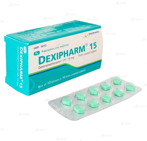 Thuốc Dexipharm 15mg Dextromethorphan