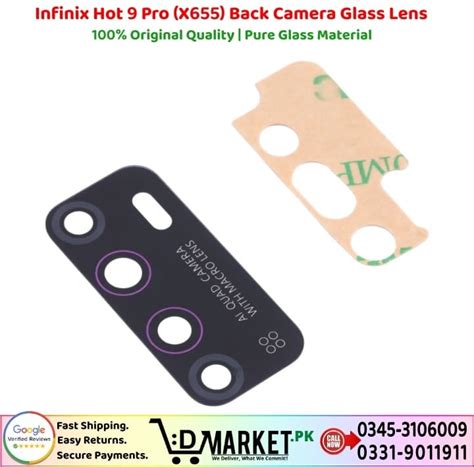 Infinix Hot Pro X Back Camera Glass Lens Dmarket Pk