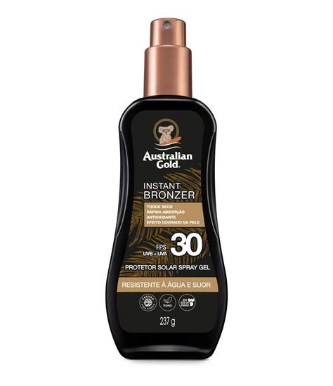 Bronzeador Australian Gold Gel Spray Instant Bronzer Fps Ml