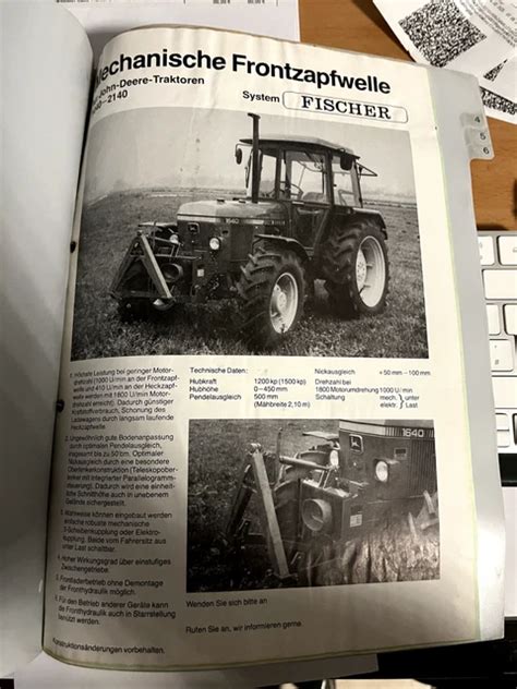 Anbauanleitung John Deere Druckluftbremsanlage Frontzapfwelle