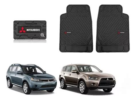 Par Tapetes Bt Logo Mitsubishi Outlander A Mercadolibre