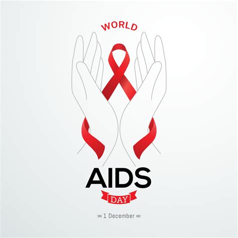 World Aids Day Banner Red Awareness Ribbon Vector Graphic 3282090 Vector Art At Vecteezy