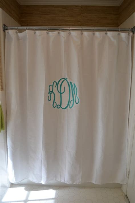 Items Similar To Custom Monogrammed Shower Curtain On Etsy