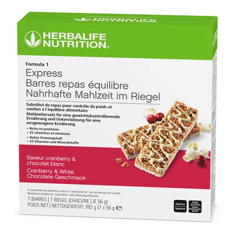 Barres Repas Équilibre Formula 1 Express Saveur Cranberry Chocolat