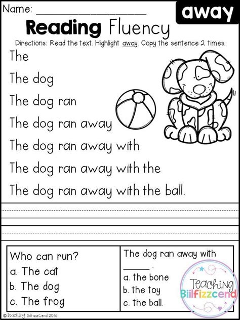 Kindergarten Reading Practice Printables Free