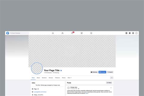 Free Facebook Cover Mockup (PSD)