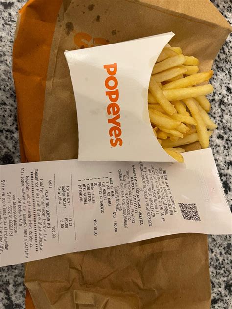 Popeyes Yanlış Sipariş Verme Ve Üstten Yemek Yeme Şikayetvar