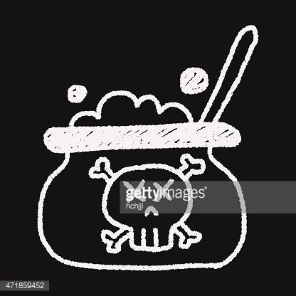 Witch's Pot Doodle Drawing Stock Vector | Royalty-Free | FreeImages