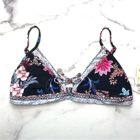 Seafolly Water Garden Fixed Tri Bra Bikini Top For Sale Online Ebay