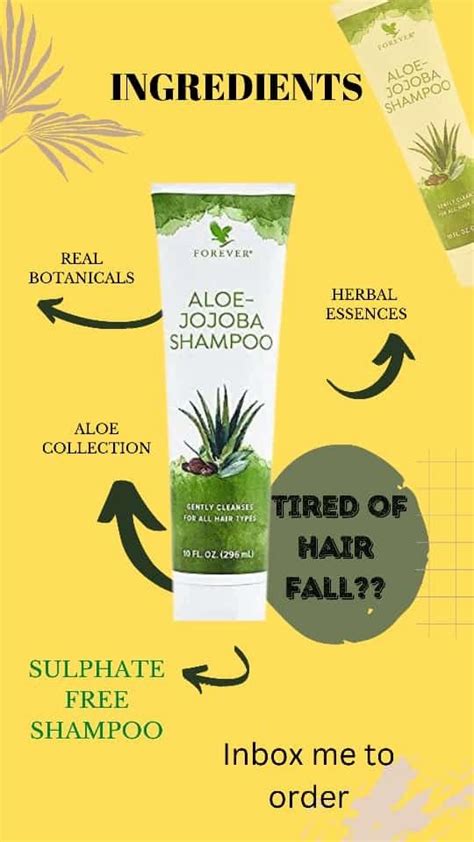 Jojoba Shampoo Sulfate Free Shampoo Forever Bright Toothgel Aloe