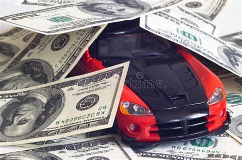 Sports Car And Money Stock Image Image Of Value Dollars 29500523