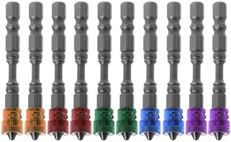 Drywall Screwdriver Bits 10Pcs PH2 Plasterboard Screw Bit Hex Shank