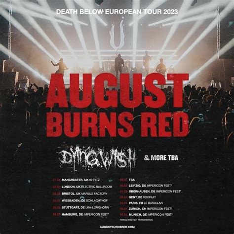 Event August Burns Red 22 03 2024 London Electric Ballroom