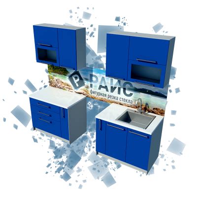 Фартук для кухни из стекла в Саратове на заказ