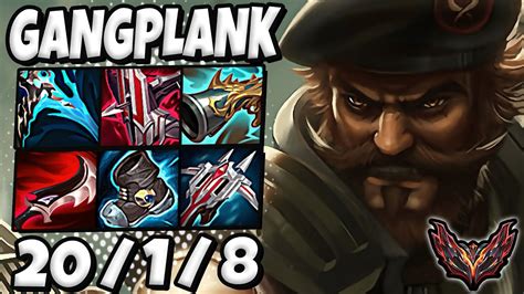 Gangplank Vs Singed Top Triple Kill Lol Korea Grandmaster Patch 13