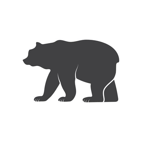 Monochrome Illustrations Stylized Bears Set Vector Art At Vecteezy