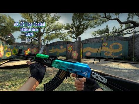 CS GO AK 47 Ice Coaled 0 1379 Minimal Wear Gameplay YouTube