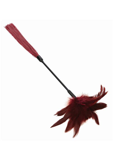 Sex And Mischief Enchanted Feather Tickler Black Red Wholesale