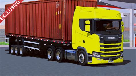 Skin Scania S Amarela No Cont Iner Exclusivo Skins Games Truck