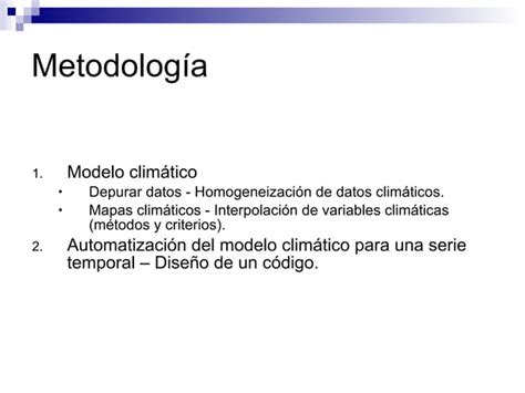 Modeliza De Variables Climaticas Ppt