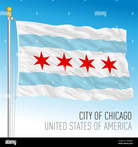 Chicago Flags Stock Vector Images Alamy