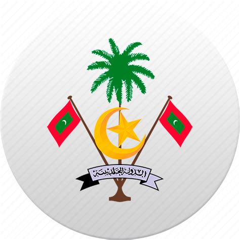 Country Maldives Maldivian State State Emblem Icon Download On