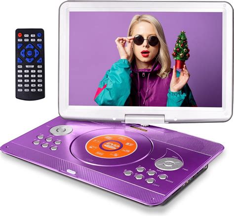 169 Portable Dvd Player With 141 Large Swivel Hd