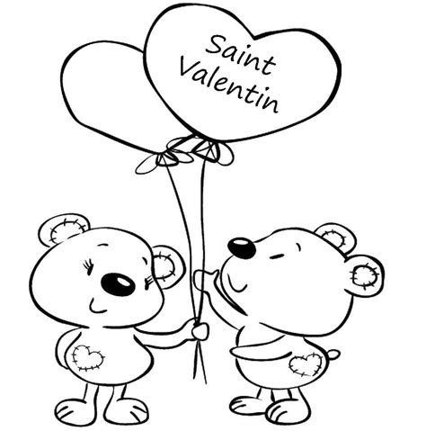 Coloriage Saint Valentin Imprimer Les Images F Vrier