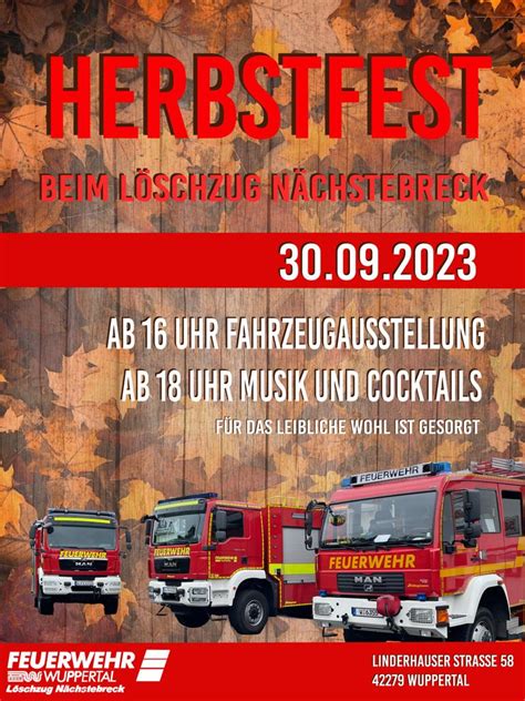 Herbstfest 30 09 2023 Freiwillige Feuerwehr Wuppertal