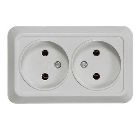 Розетка 2-м ОП Bolleto 7102 16А IP20 бел. ASD / IN HOME 4680005959822 ...