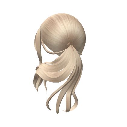 Low Sleek Pony Tail With Bangs Roblox