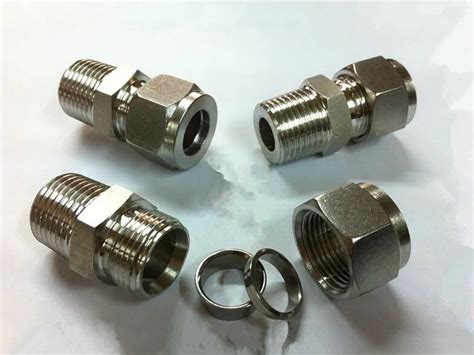 Stainless Compression Male Connector Bsp X Mm Compression Ss