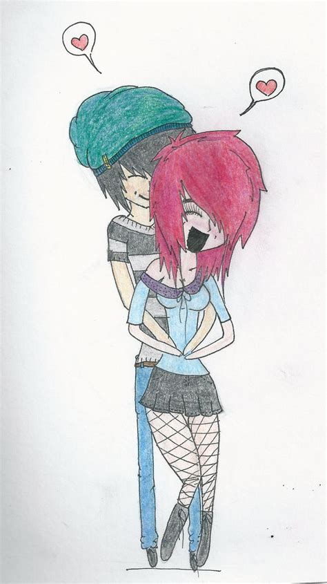 Emo couple by breakingbridges on DeviantArt