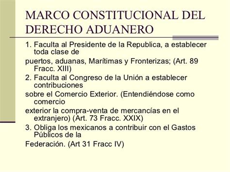 Derecho Aduanero