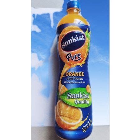 Sunkist Pure Orange Fruit Drink Ml Exp Shopee Malaysia