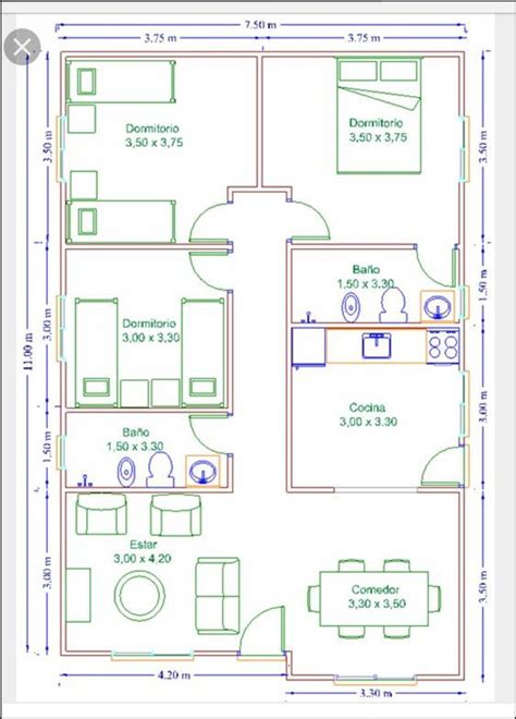 Planos De Casas De Infonavit De Una Planta Artofit